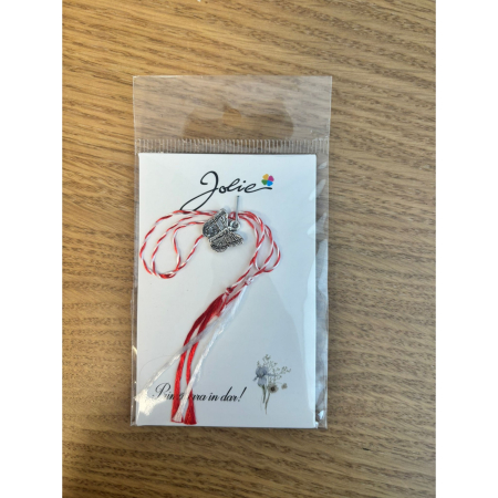 Martisoare Traditionale - Martisor Traditional, Jolie, Model Fluture, Argintiu