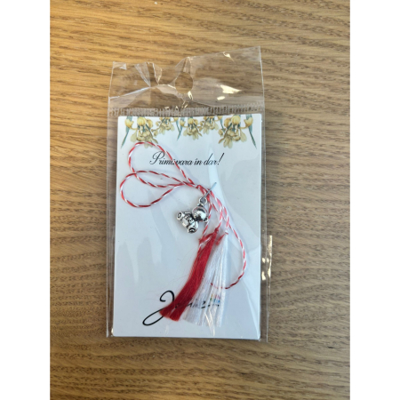 Martisoare Traditionale - Martisor Traditional, Jolie, Model Ursulet, Argintiu