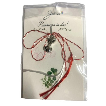 Martisoare Traditionale - Martisor Traditional Pisica 5.5 x 8.5 cm