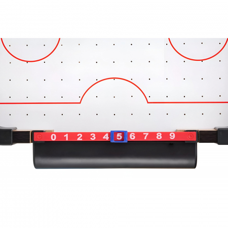 Masa Air Hockey Graffiti fara Picioare, Flippy, Lemn, 2 Pucuri, Tabela Scor, 2 Impingatoare, 76x38x9 cm, Maro [5]