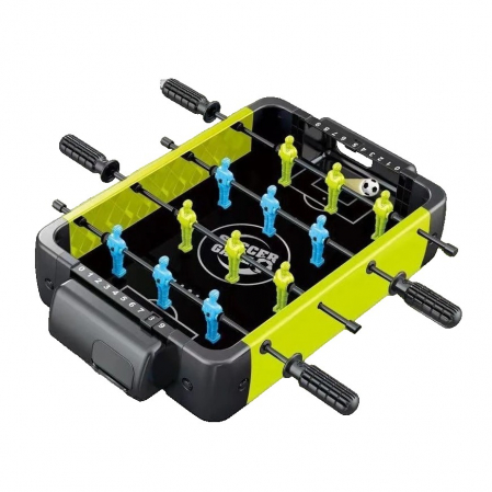 Jucarii, Copii & Bebe - Masa de Fotbal 3in1, Flippy, Basket, Curling, 4 Manere, cu Tablou de Scor, din ABS, pentru Adulti/Copii +5 Ani, 36.5 x 6.6 x 22.5 cm, Verde/Negru