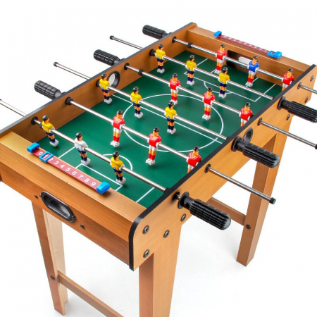 Lichidare Masa de Fotbal cu Teren si 18 Jucatori Flippy, 6 Manere, cu Tablou pentru Scor, din Metal, Lemn si ABS, 69 x 36.5 x 61 cm, cu Picioare, pentru copii/adulti [6]