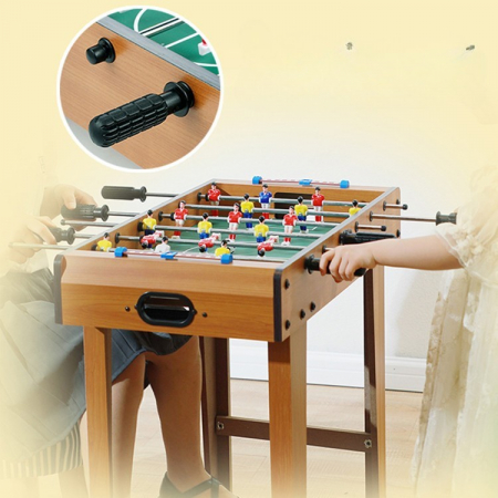 Masa de fotbal cu teren si 18 jucatori Flippy, cu tablou pentru scor, din metal, lemn si ABS, cu Picioare, 69 x 34 x 65 cm, pentru copii si adulti [2]
