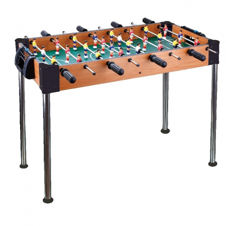 Jucarii, Copii & Bebe - Masa de Fotbal, Flippy, cu Picioare Inalte, 8 Manere, Tablou de Scor, 86 x 62 x 65 cm, din Lemn/Otel si ABS, Maro