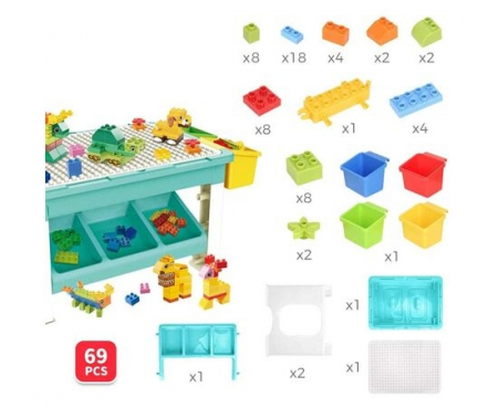Masa de joaca pentru construit, 69 piese incluse [7]
