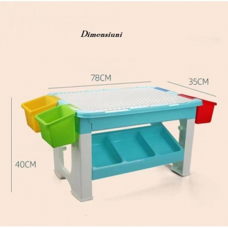 Masa de joaca pentru construit, 69 piese incluse [3]