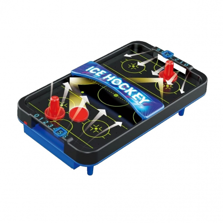 Jucarii, Copii & Bebe - Masa Ice Hockey, Flippy, cu Tabela de Scor, 2 Pucuri, din ABS, pentru Adulti/Copii +5 Ani, 28 x 8 x 16 cm, Negru