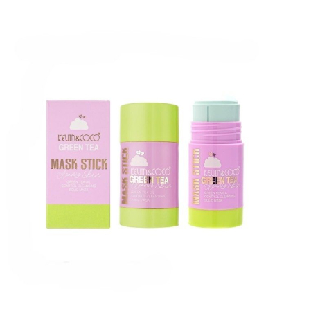 Ingrijire personala si Cosmetice - Masca Tip Stick, Kevin&amp;Coco, Green Tea, 7.6x3.9x3.9cm, Roz