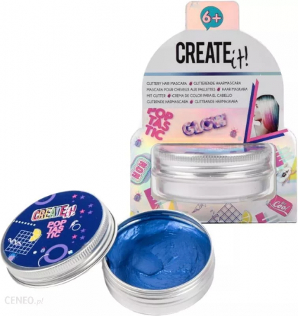 Jucarii, Copii & Bebe - Mascara pentru par cu sclipici pentru fetite Create It! Albastru
