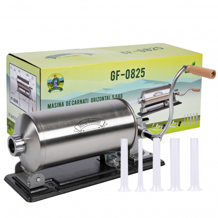 Masini de carnati si accesorii - Masina de carnati 5.5kg (YG-2010PA) orizontal MF, 5 palnii (10,17,21,25,29)