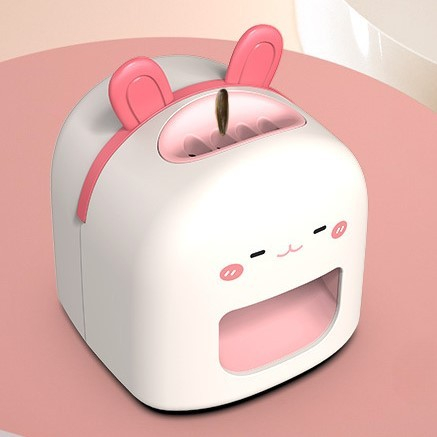 Mașină de Decojit Semințe, Flippy, Mini Deschizător, Model Iepuras, Incarcare USB, 9.7x10x8.6 cm, Alb [3]