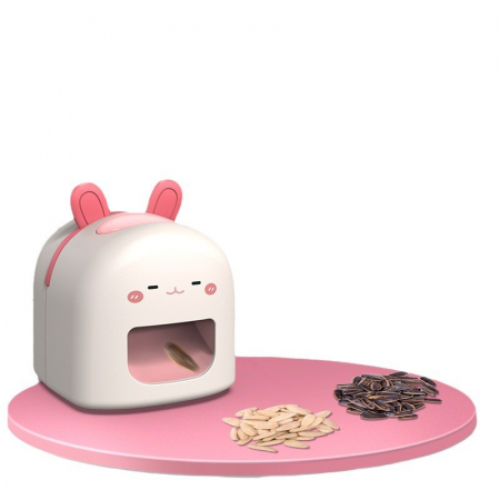 Mașină de Decojit Semințe, Flippy, Mini Deschizător, Model Iepuras, Incarcare USB, 9.7x10x8.6 cm, Alb [5]