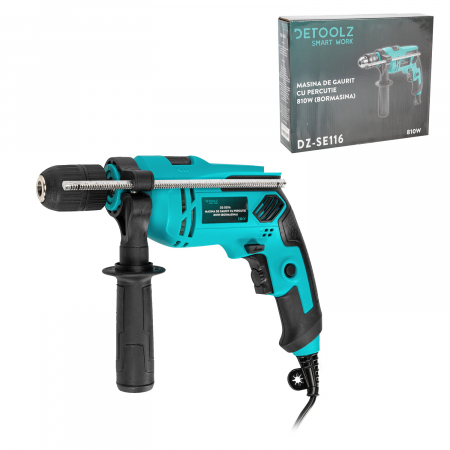 Masina de gaurit cu percutie 810W (bormasina) Detoolz [1]