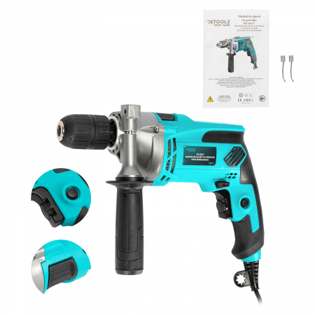Masina de gaurit cu percutie 910W (bormasina) Detoolz [1]