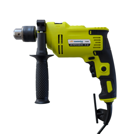 Bricolaj - Masina de gaurit cu percutie MESTERINO TOOLS MT-PWT01020-EU, 750 W, 3000 RPM, 48000 BPM, mandrina de maxim 13 mm