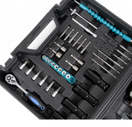 Trusa Masina de Insurubat cu Impact, cu 40 accesorii si 2 Acumulatori, 350Nm, 24V, 5Ah [4]