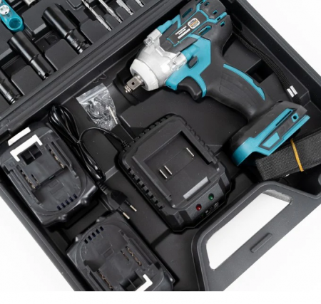 Trusa Masina de Insurubat cu Impact, cu 40 accesorii si 2 Acumulatori, 350Nm, 24V, 5Ah [3]