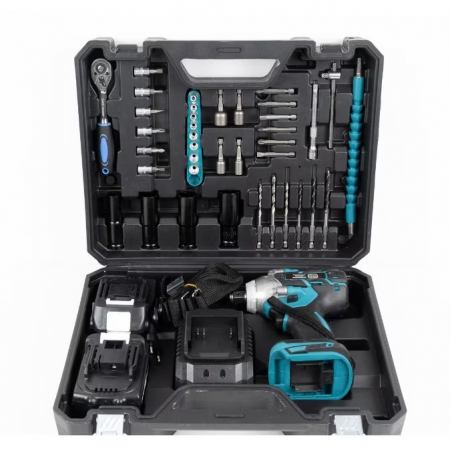 Trusa Masina de Insurubat cu Impact, cu 40 accesorii si 2 Acumulatori, 350Nm, 24V, 5Ah [2]