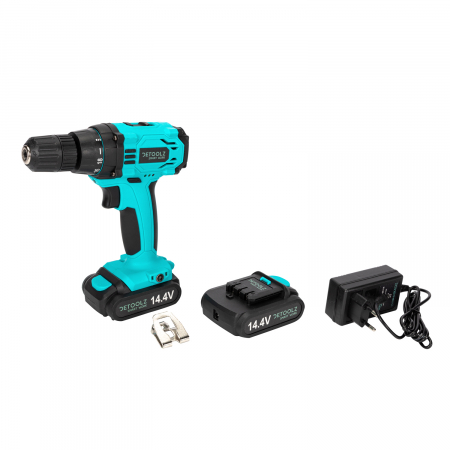 Masina de gaurit si insurubat cu acumulator Detoolz, 14.4V Li-ion,1.3 Ah, 2 acumulatori [1]