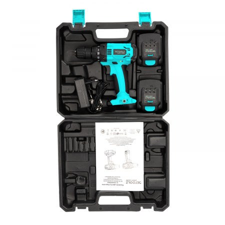 Masina de gaurit si insurubat cu acumulator Detoolz, 14.4V Li-ion,1.3 Ah, 2 acumulatori [3]