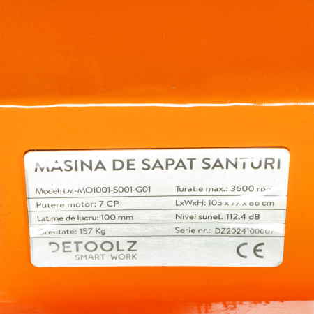 Masina de sapat santuri, Detoolz, 7 CP, 212 CC, benzina 4T, adancime maxima 450 mm [4]