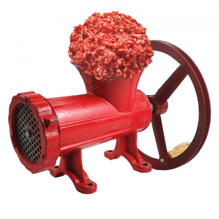 Masina de tocat carne manuala nr.32 cu roata Jia [0]