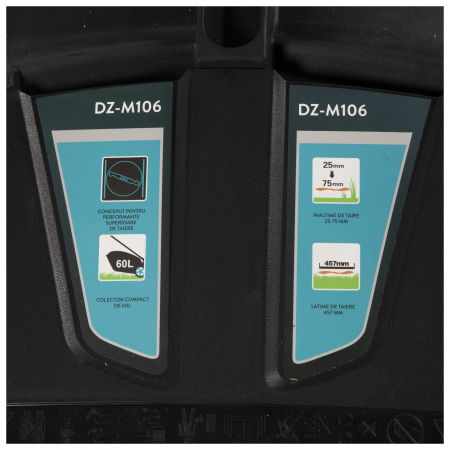 Masina de tuns gazon pe benzina Detoolz DZ-M106, 457 mm, 60L [17]