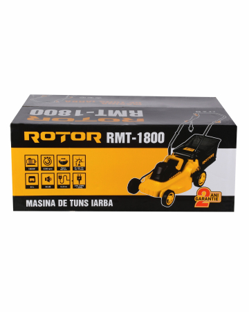 Masina de tuns iarba ROTOR RMT-1800, 1800W, 35 L, reglaj inaltime pe 5 trepte 25 / 38 / 50 / 65 / 75 mm [4]