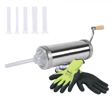 Bucatarie si electrocasnice - Masina de umplut carnati 2.5 kg cu ventuza+ manusi