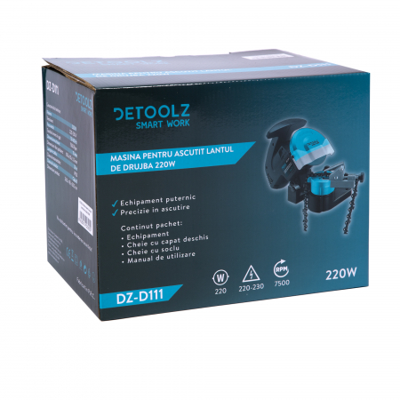 Masina pentru ascutit lantul de drujba Detoolz 220W [2]