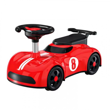 Jucarii, Copii & Bebe - Masina pentru Copii, Flippy, 1-3 ani, Impingere, Bluetooth, Muzica, din ABS, 4 Roti, Inaltime Sezut 22 cm, Rosu