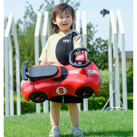 Masina pentru Copii, Flippy, 1-3 ani, Impingere, Bluetooth, Muzica, din ABS, 4 Roti, Inaltime Sezut 22 cm, Rosu [4]