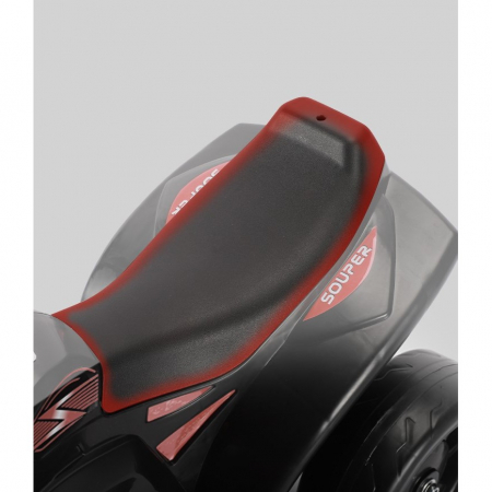 Motocicletă Electrică cu 3 Roti, Flippy, Acumulator Încarcare, Anti-Rasturnare, Lumini, Sunete, Off-Road, Baterie 6V 4.5Ah, Telecomanda, 66x34x43cm, Rosu [2]