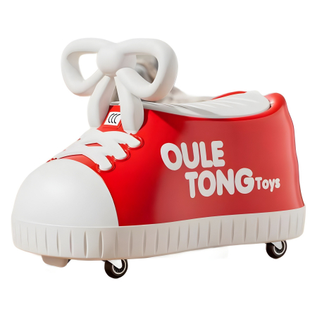 Masina pentru Copii, Flippy, Model Pantof, 4 Roti, 1-6 ani, Cutie de Depozitare, din ABS, 48 x 27 x 34 cm, Rosu [1]