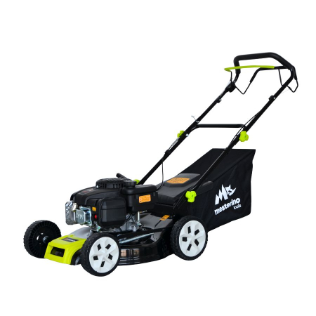 Gradina - Masina tuns iarba/gazon autopropulsata MESTERINO BJXSM46-139, motor LONCIN 4 timpi, 3.3 cai, sasiu metal, latime taiere 46 cm, 8 nivele de taiere, sac colector 55 litri