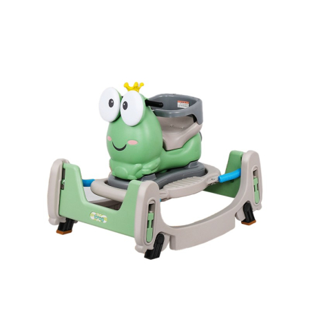 Jucarii, Copii & Bebe - Masinuta Balansor Multifunctionala pentru Copii, Flippy, Model Cal Scooter de tip Masinuta Balansor, Varsta 1-3 ani, 84 x 80 x 58 cm, fara Maner, Verde