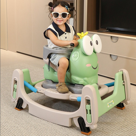 Masinuta Balansor Multifunctionala pentru Copii, Flippy, Model Cal Scooter de tip Masinuta Balansor, Varsta 1-3 ani, 84 x 80 x 58 cm, fara Maner, Verde [2]