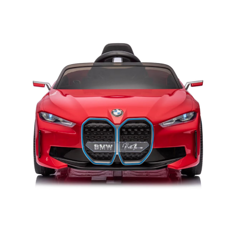 Mașinuță cu acumulator pentru copii BMW I4 cu doua usi, 12V-7Ah, LED, MP3, USB, Radio, Polipropilenă, oțel si scaun din piele ecologică [10]