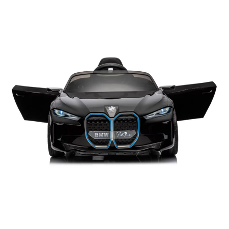 Mașinuță cu acumulator pentru copii BMW I4 cu doua usi, 12V-7Ah, LED, MP3, USB, Radio, Polipropilenă, oțel si scaun din piele ecologică [9]