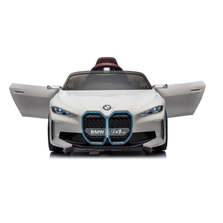 Mașinuță cu acumulator pentru copii BMW I4 cu doua usi, 12V-7Ah, LED, MP3, USB, Radio, Polipropilenă, oțel si scaun din piele ecologică [6]
