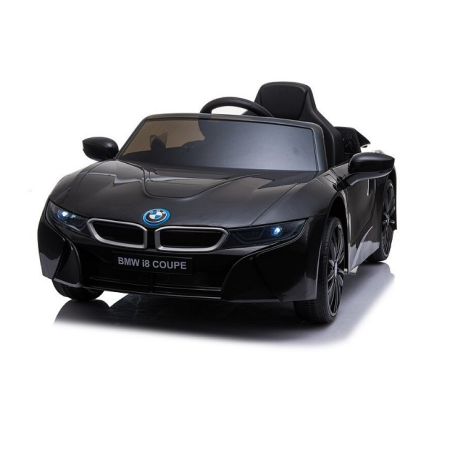 Mașinuță cu acumulator pentru copii BMW I8 cu doua usi, 12V-7Ah, LED, MP3, USB, Radio, Polipropilenă, oțel si scaun din piele ecologică, 115x73x46 cm [5]