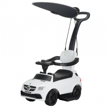 Jucarii, Copii & Bebe - Masinuta de impins cu maner si copertina Chipolino Mercedes AMG GLE 63 white
