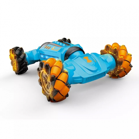 Masinuta pentru copii controlabila prin gesturi si telecomanda, cu efecte de lumini si muzica, Albastru [2]