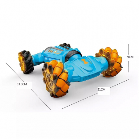 Masinuta pentru copii controlabila prin gesturi si telecomanda, cu efecte de lumini si muzica, Albastru [3]
