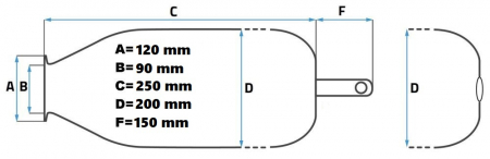 Membrana pentru hidrofor 24L ALB CU COADA, Elefant [1]
