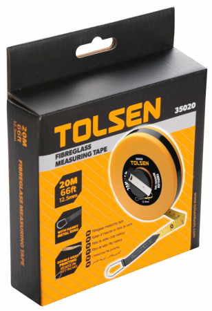 Ruleta Camp din Fibra de Sticla 20 m x 12.5 mm Tolsen [1]