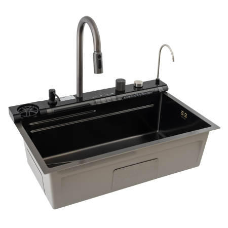 MH7546-SET-06 Chiuveta multifunctionala din inox nano black, honeycomb, seria Decor MIXXUS [3]