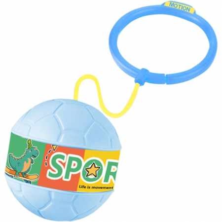 Minge pentru Sarit, Flippy, Tip Coarda Hula Hoop, Cerc 12 cm, Coarda 52 cm, Minge 12 x 11 cm, Functie Iluminat, 4-6 Ani, Plastic, Albastru [5]