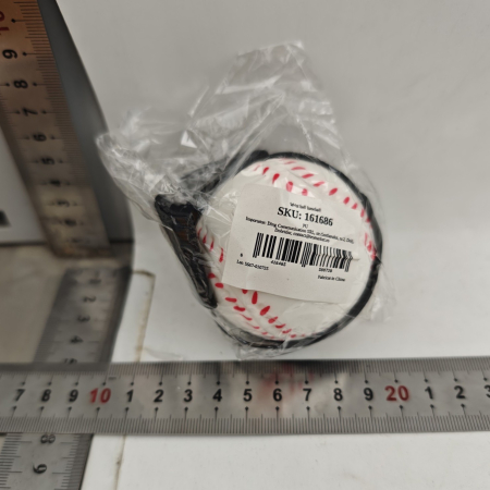 Minge Saltareata Hiperelastica, Flippy, Model Minge de Baseball cu Fixare de Mana, Space Moon Ball foarte Elastica, Antistress pentru Copii, Diametru 66 mm, Alb [2]