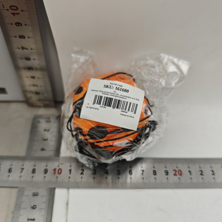 Minge Saltareata Hiperelastica, Flippy, Space Moon Ball foarte Elastica, Antistress pentru Copii, Diametru 66 mm, Portocaliu [2]
